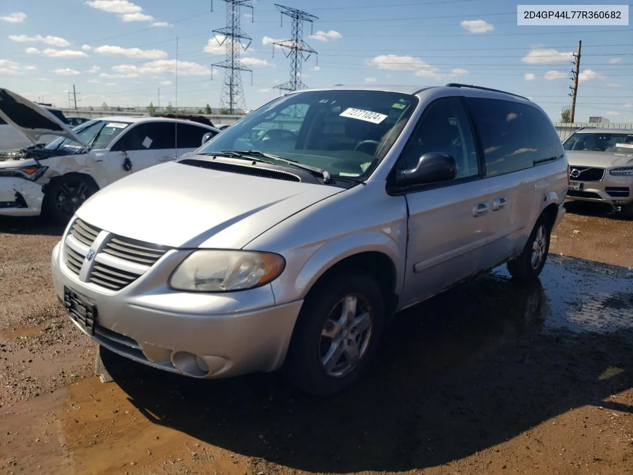 2007 Dodge Grand Caravan Sxt VIN: 2D4GP44L77R360682 Lot: 72771024