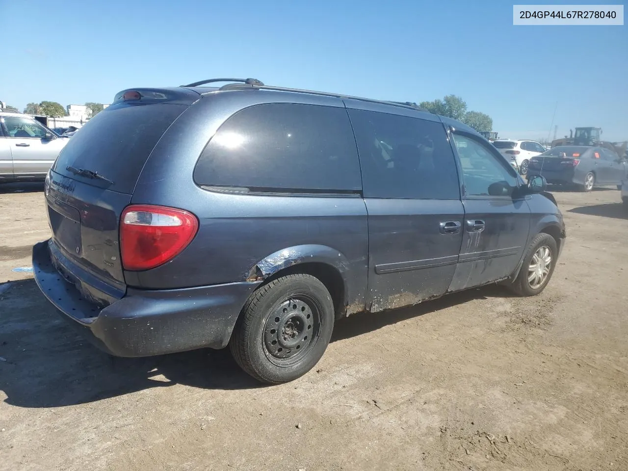 2D4GP44L67R278040 2007 Dodge Grand Caravan Sxt