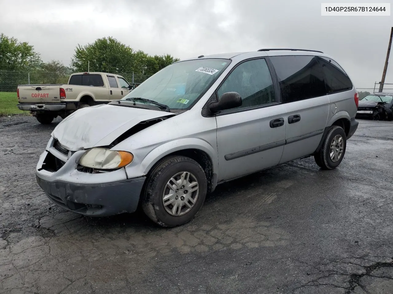 2007 Dodge Caravan Se VIN: 1D4GP25R67B124644 Lot: 73365534