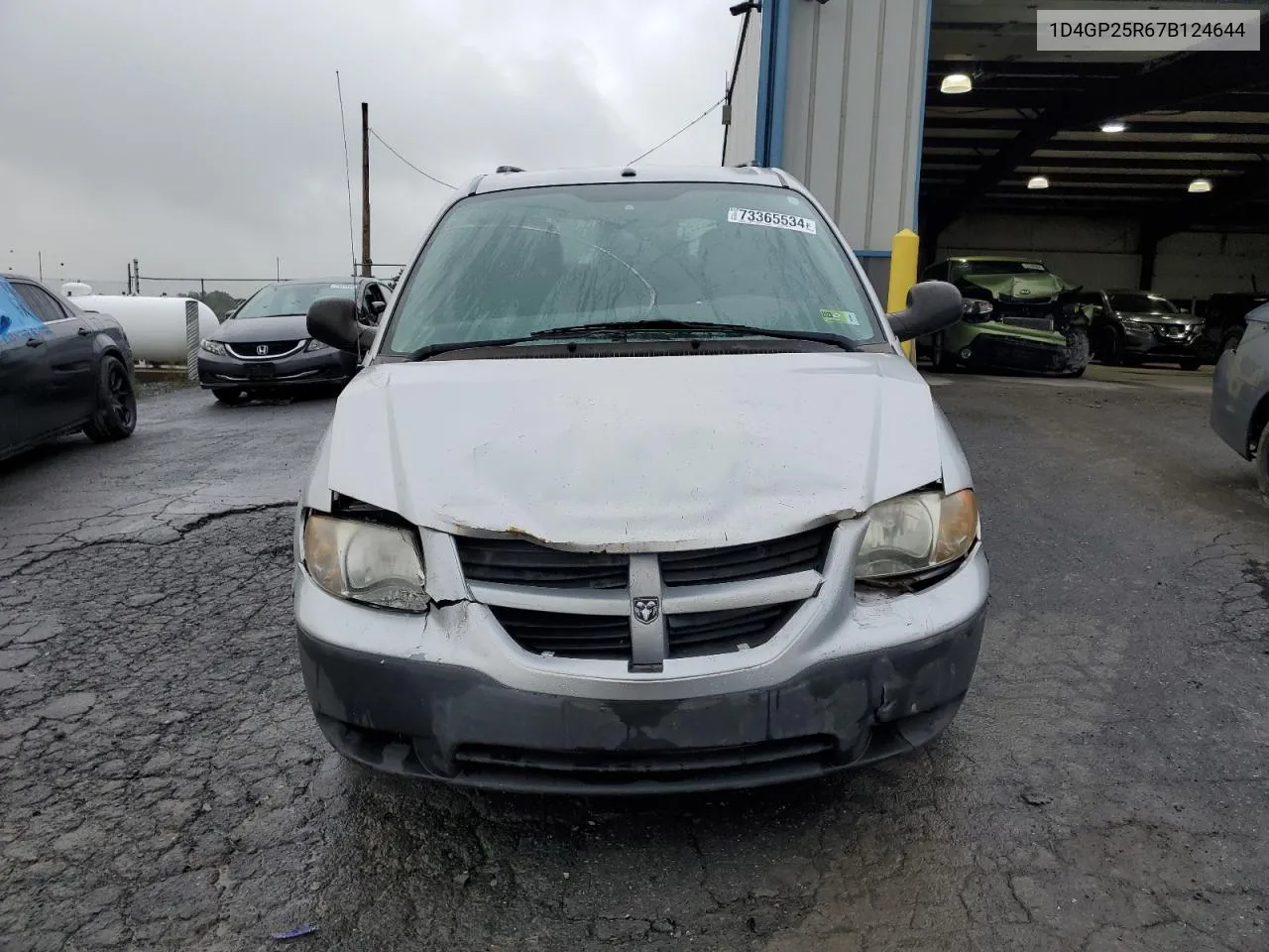 2007 Dodge Caravan Se VIN: 1D4GP25R67B124644 Lot: 73365534