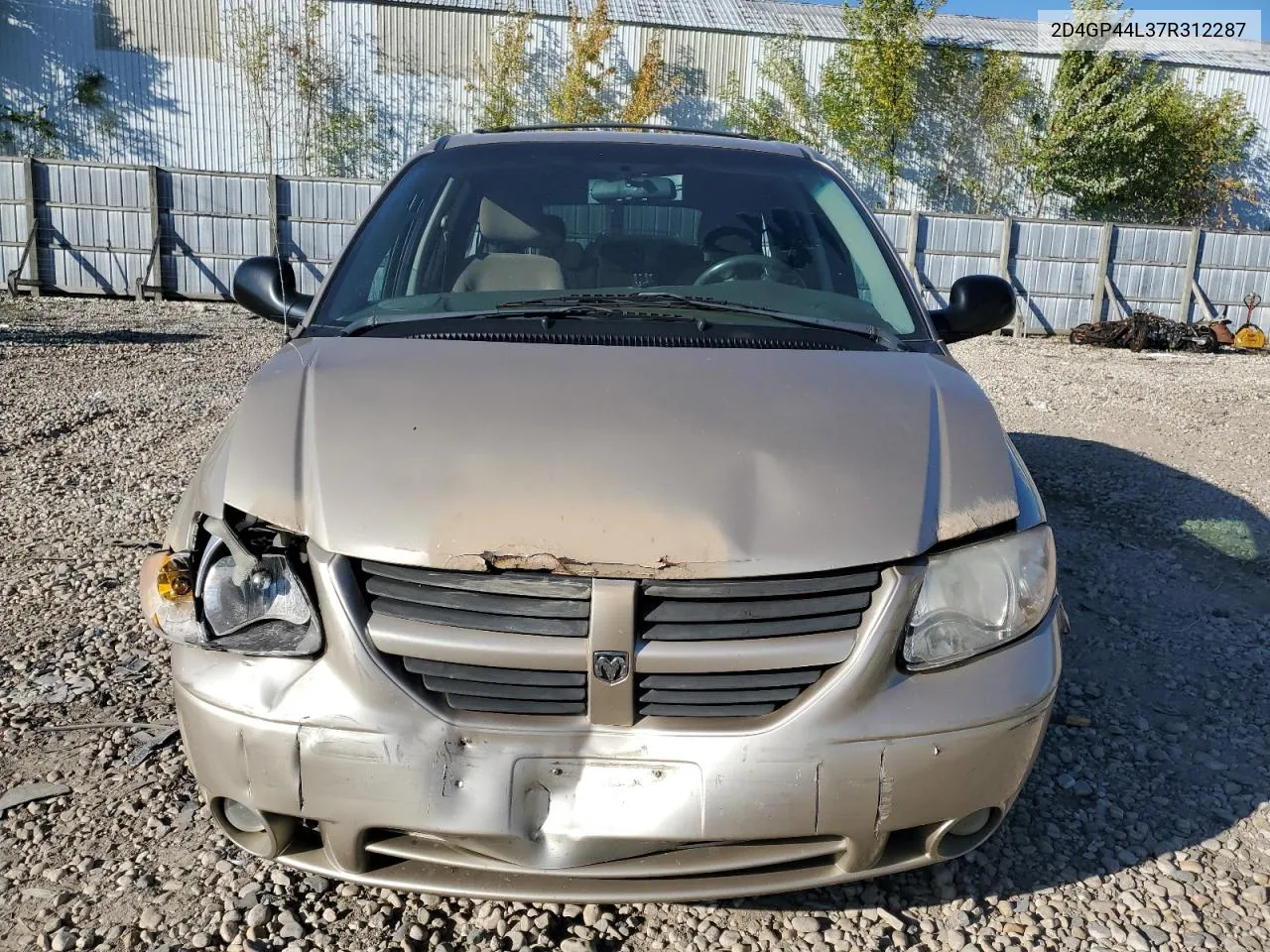 2007 Dodge Grand Caravan Sxt VIN: 2D4GP44L37R312287 Lot: 74214604