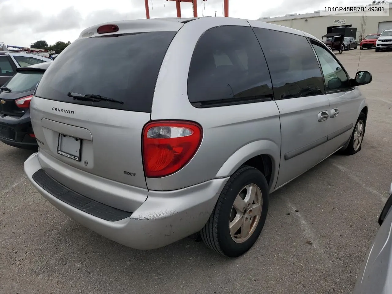 2007 Dodge Caravan Sxt VIN: 1D4GP45R87B149301 Lot: 74464964