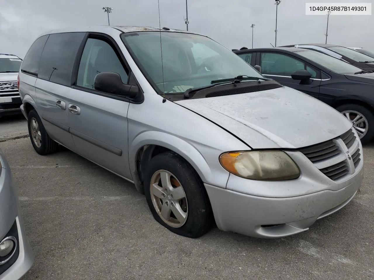 2007 Dodge Caravan Sxt VIN: 1D4GP45R87B149301 Lot: 74464964