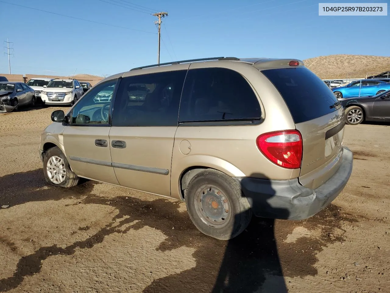 2007 Dodge Caravan Se VIN: 1D4GP25R97B203273 Lot: 74707894