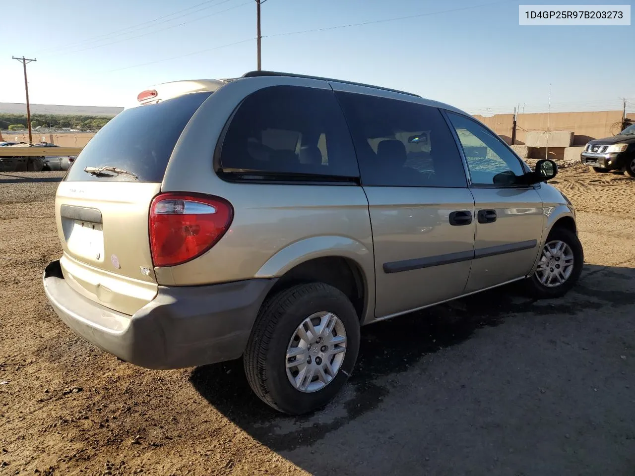 2007 Dodge Caravan Se VIN: 1D4GP25R97B203273 Lot: 74707894