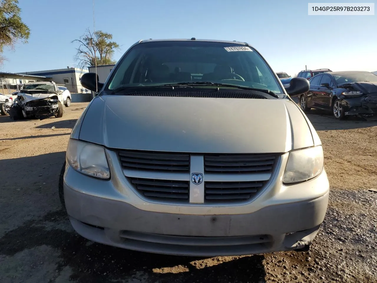 2007 Dodge Caravan Se VIN: 1D4GP25R97B203273 Lot: 74707894