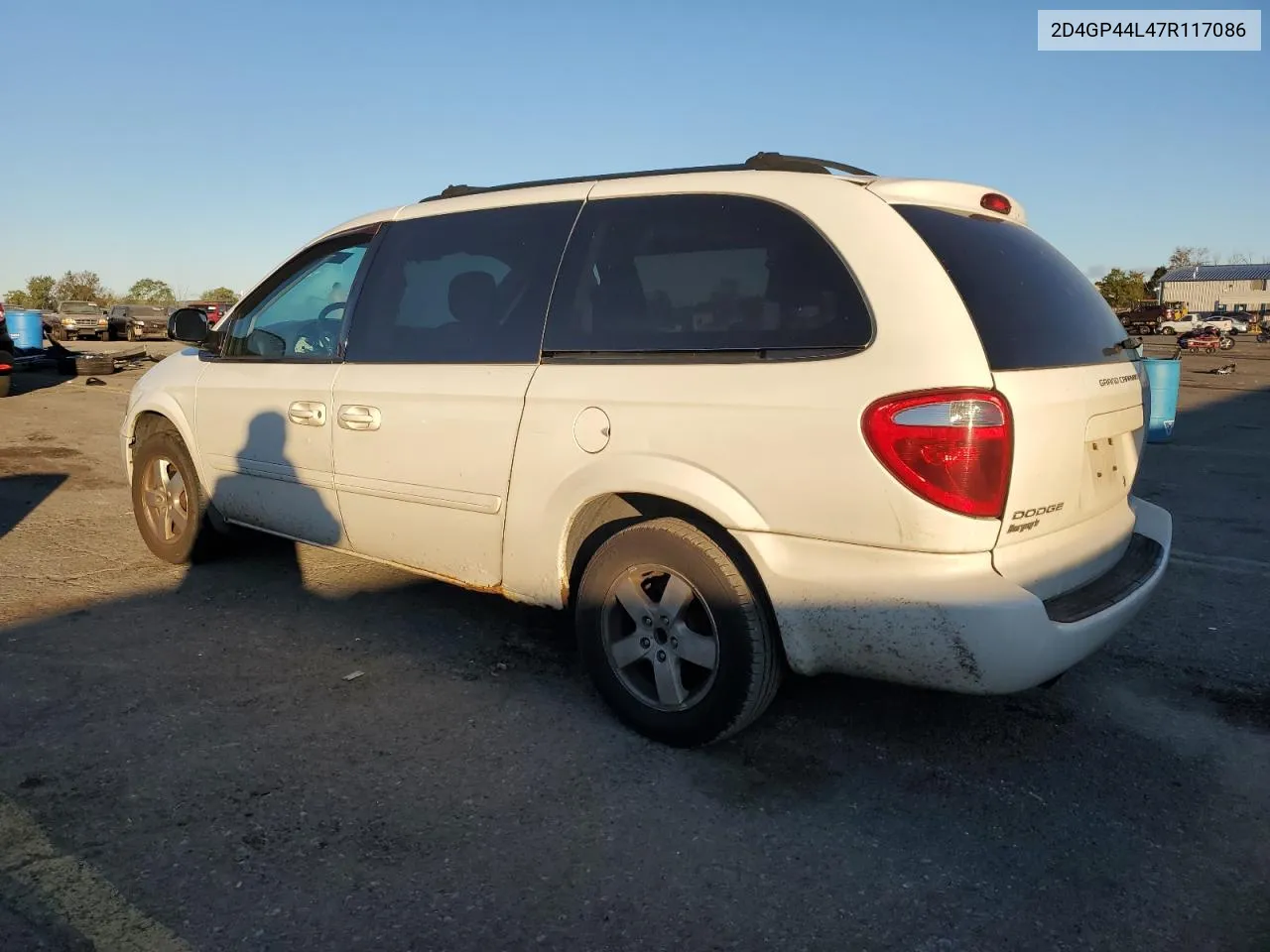 2007 Dodge Grand Caravan Sxt VIN: 2D4GP44L47R117086 Lot: 75023434