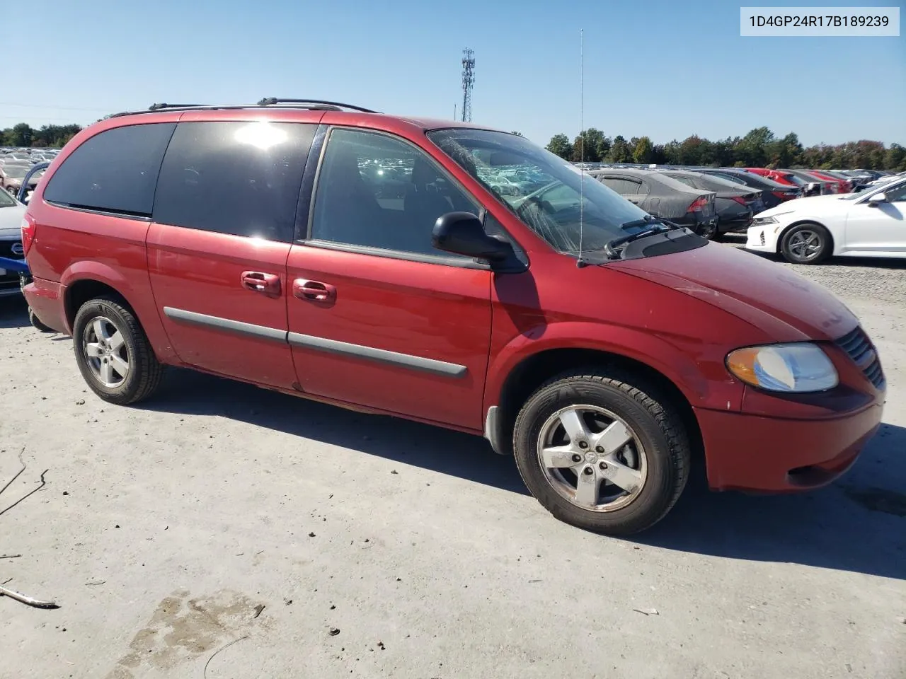 2007 Dodge Grand Caravan Se VIN: 1D4GP24R17B189239 Lot: 76228934