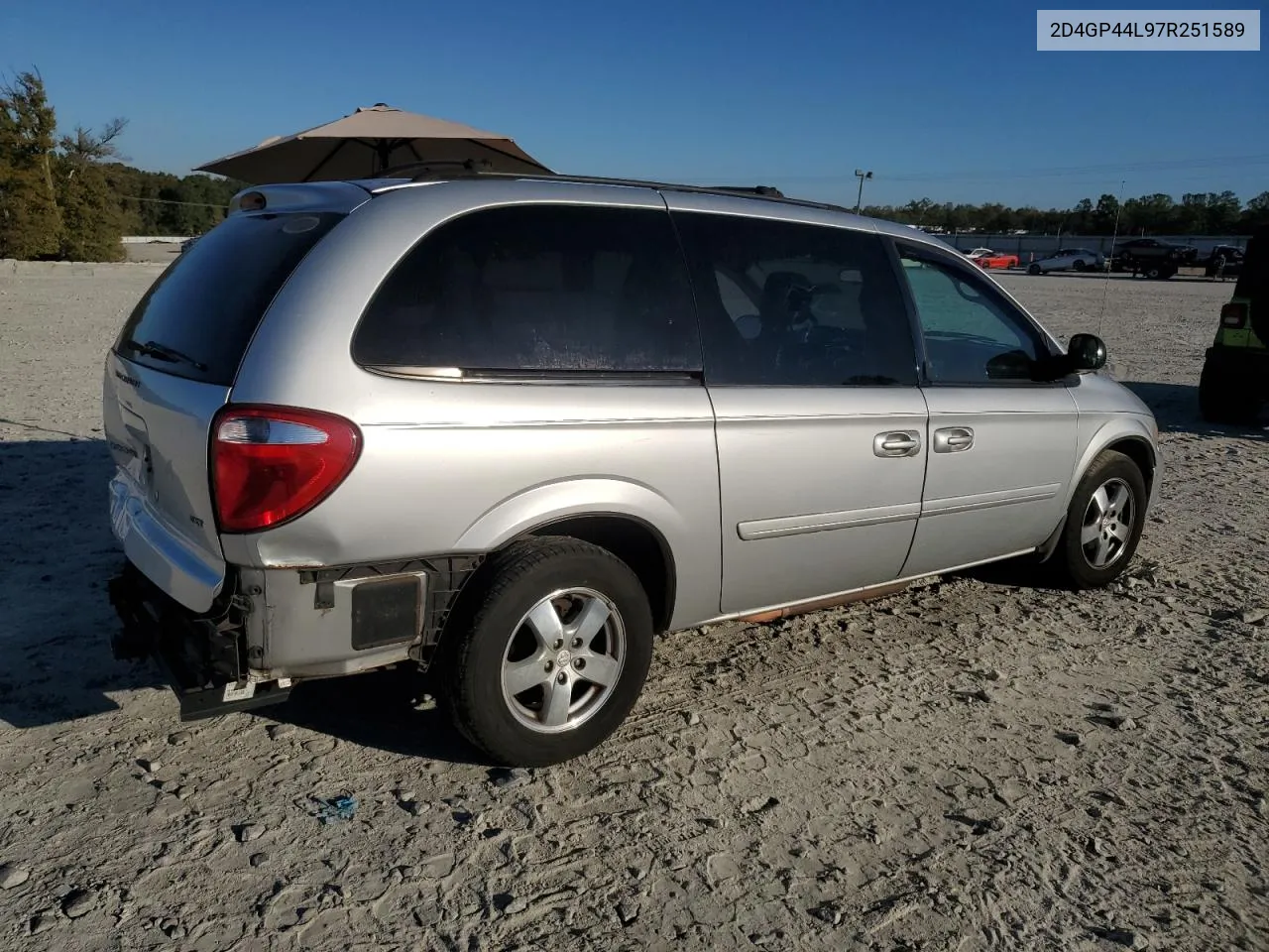 2007 Dodge Grand Caravan Sxt VIN: 2D4GP44L97R251589 Lot: 76933604