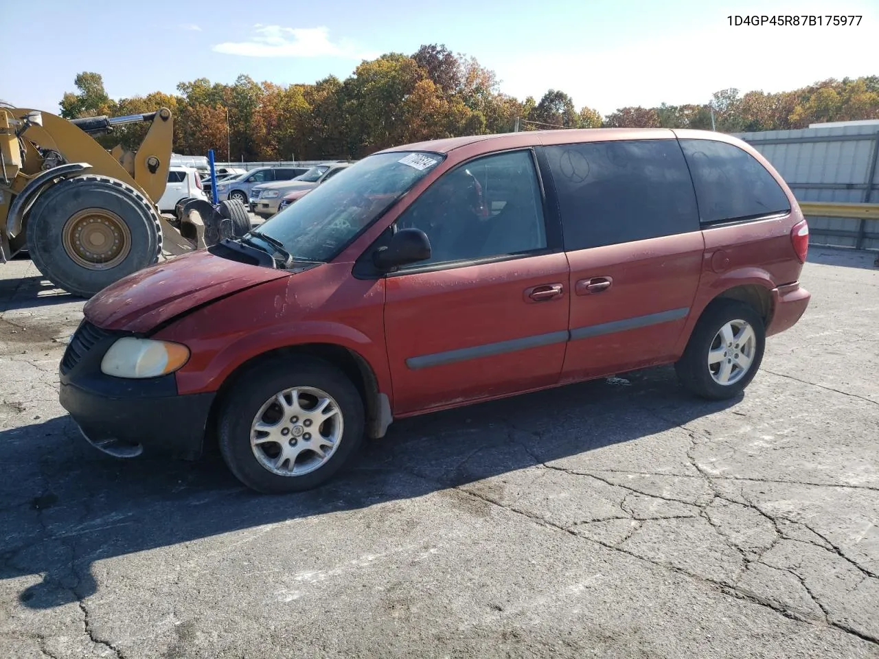 2007 Dodge Caravan Sxt VIN: 1D4GP45R87B175977 Lot: 77106514