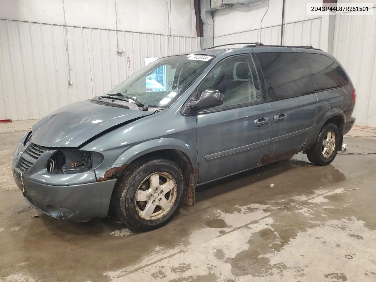 2007 Dodge Grand Caravan Sxt VIN: 2D4GP44L87R261501 Lot: 79458444