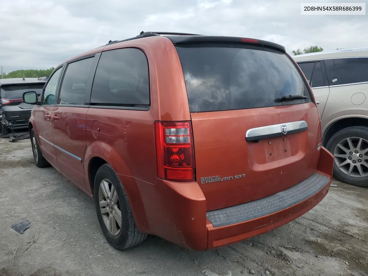 2D8HN54X58R686399 2008 Dodge Grand Caravan Sxt