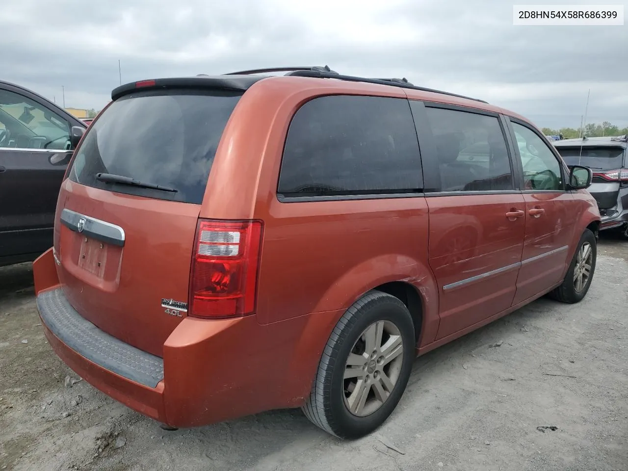 2008 Dodge Grand Caravan Sxt VIN: 2D8HN54X58R686399 Lot: 51291754