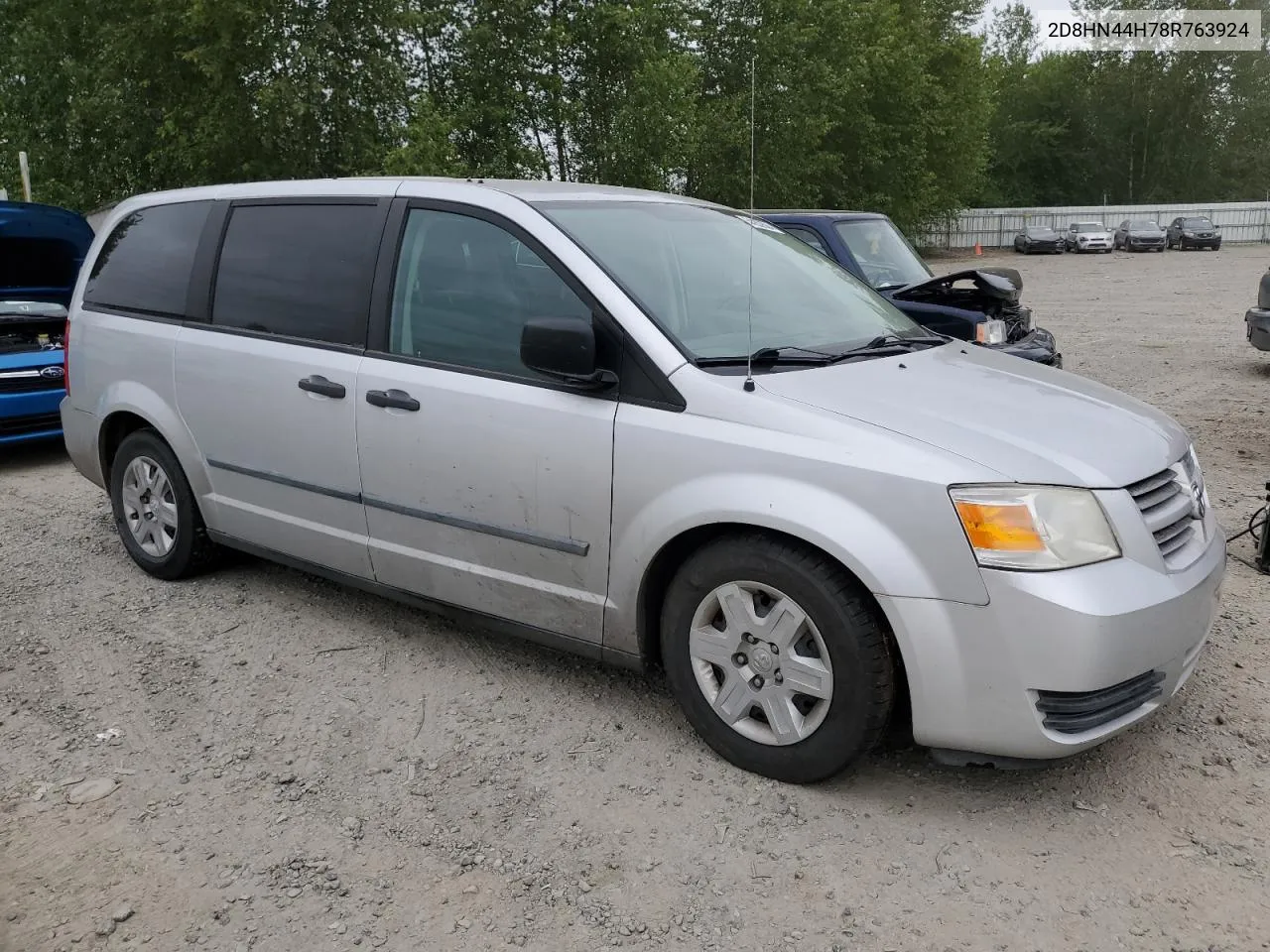 2008 Dodge Grand Caravan Se VIN: 2D8HN44H78R763924 Lot: 54262504