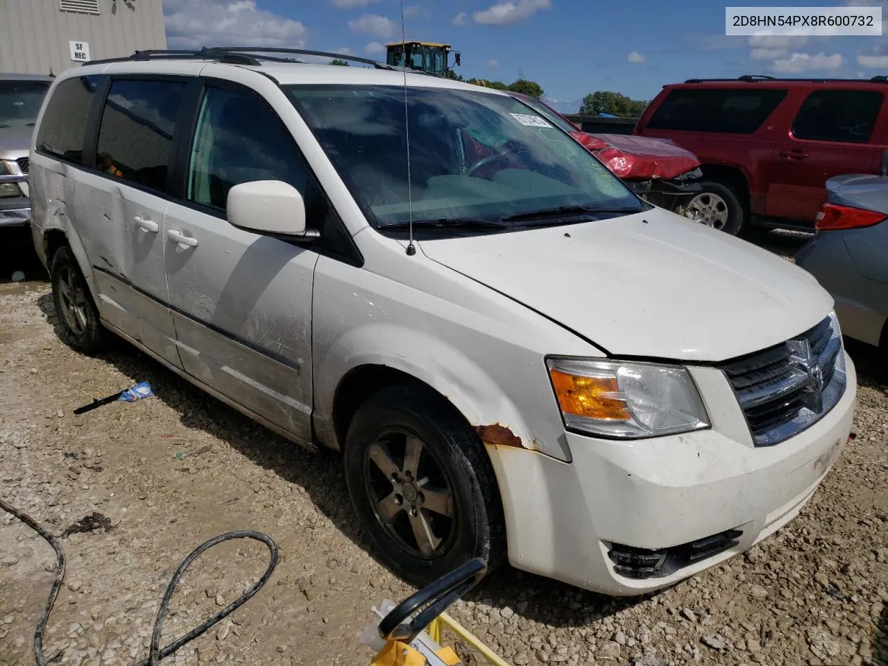 2008 Dodge Grand Caravan Sxt VIN: 2D8HN54PX8R600732 Lot: 57552624