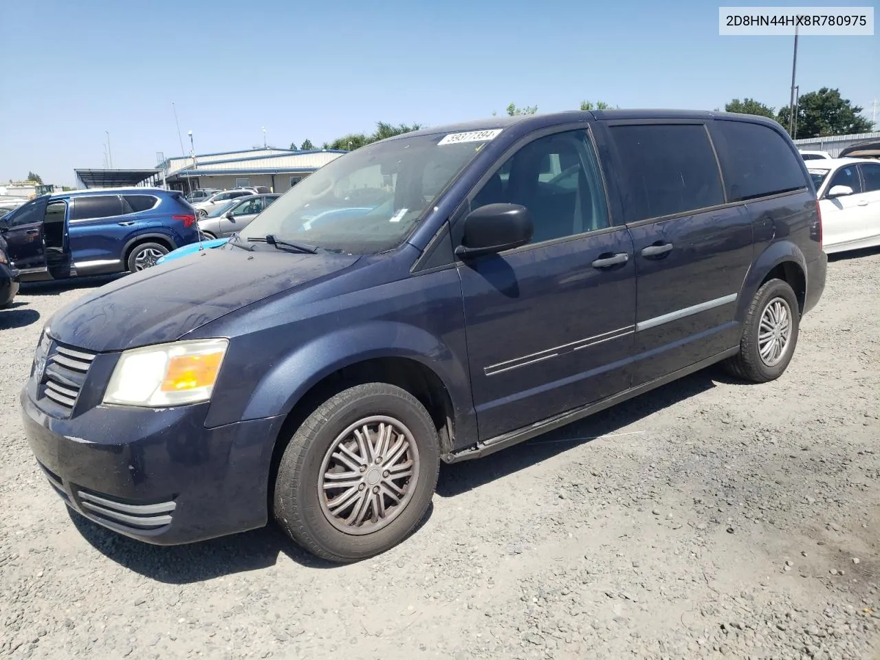 2008 Dodge Grand Caravan Se VIN: 2D8HN44HX8R780975 Lot: 59377394