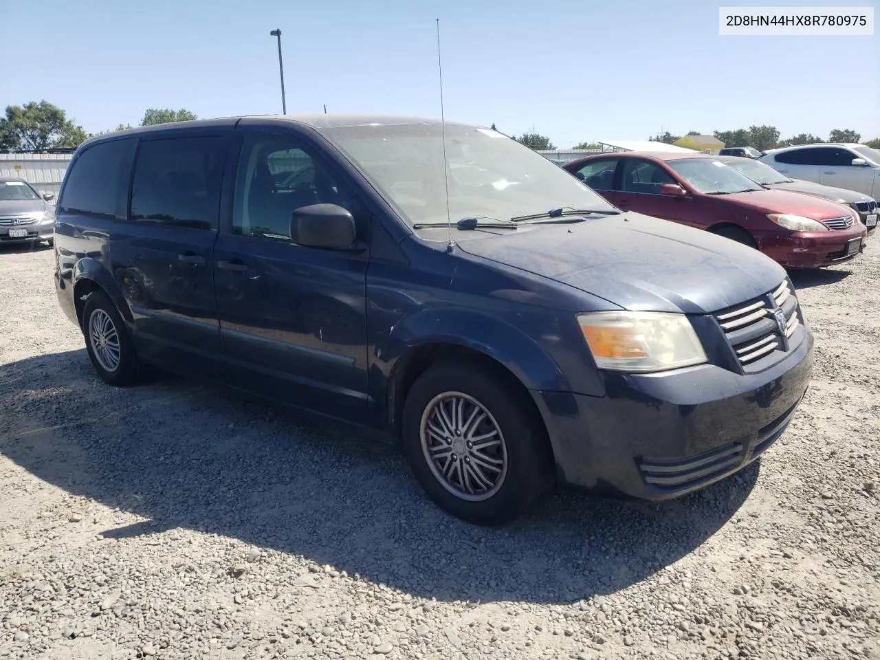 2008 Dodge Grand Caravan Se VIN: 2D8HN44HX8R780975 Lot: 59377394