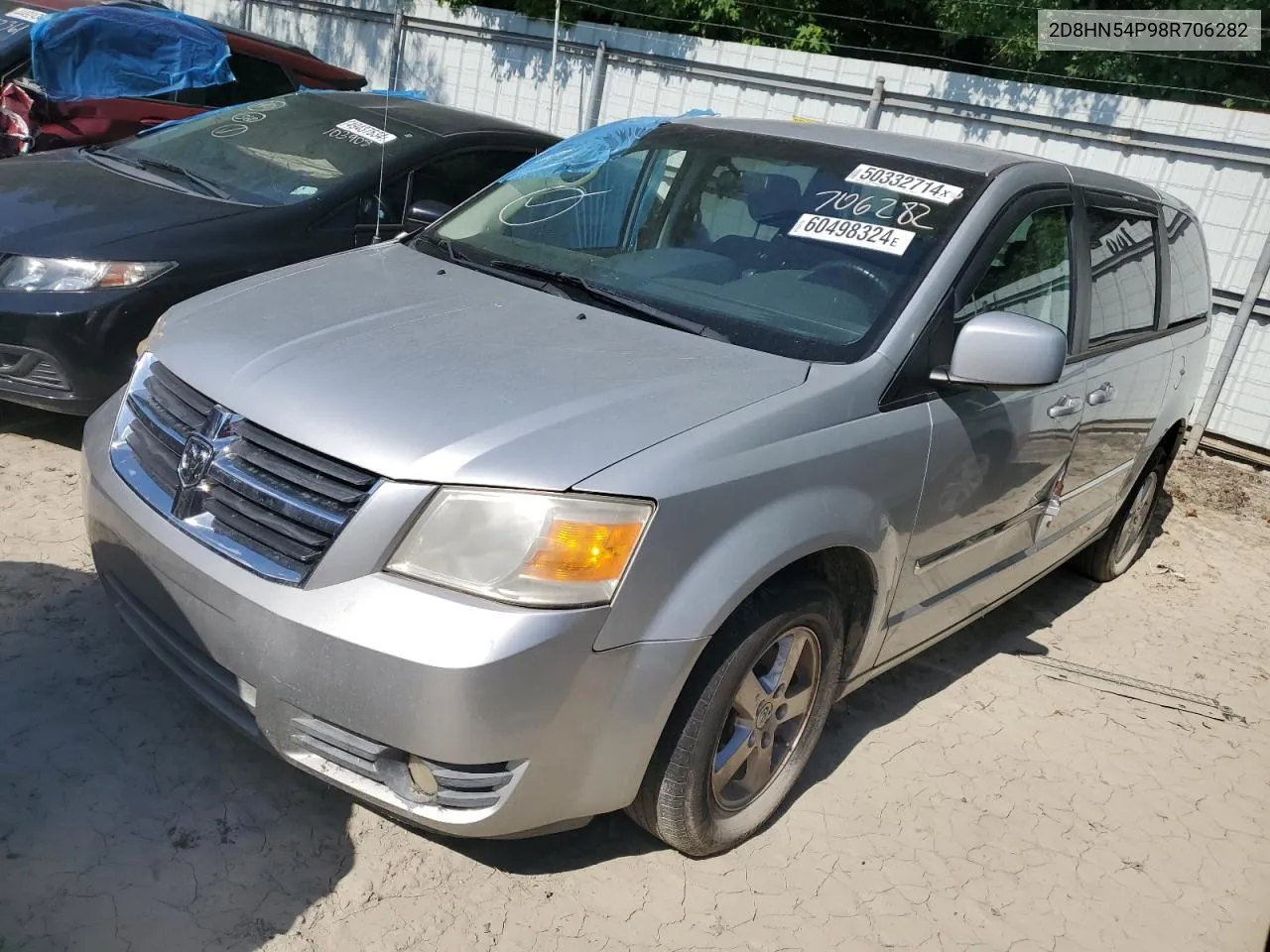 2D8HN54P98R706282 2008 Dodge Grand Caravan Sxt