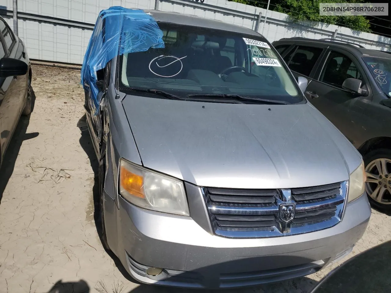 2008 Dodge Grand Caravan Sxt VIN: 2D8HN54P98R706282 Lot: 60498324