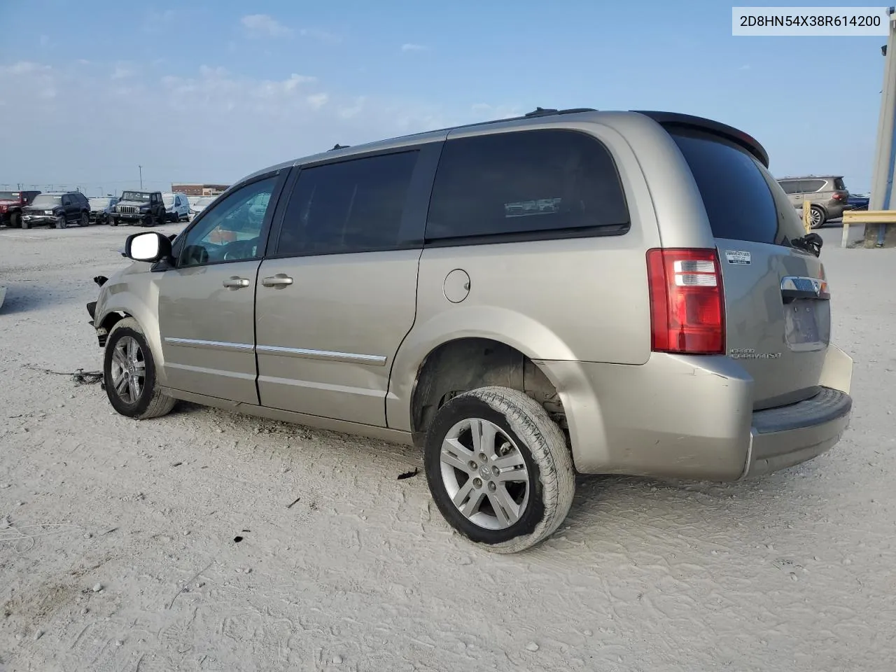 2008 Dodge Grand Caravan Sxt VIN: 2D8HN54X38R614200 Lot: 62007284