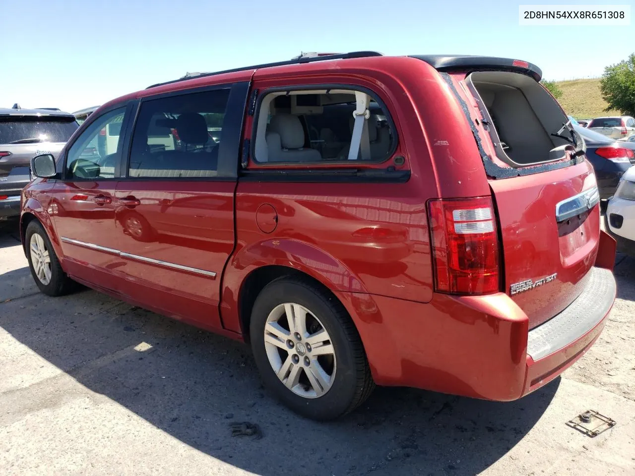 2008 Dodge Grand Caravan Sxt VIN: 2D8HN54XX8R651308 Lot: 67110594