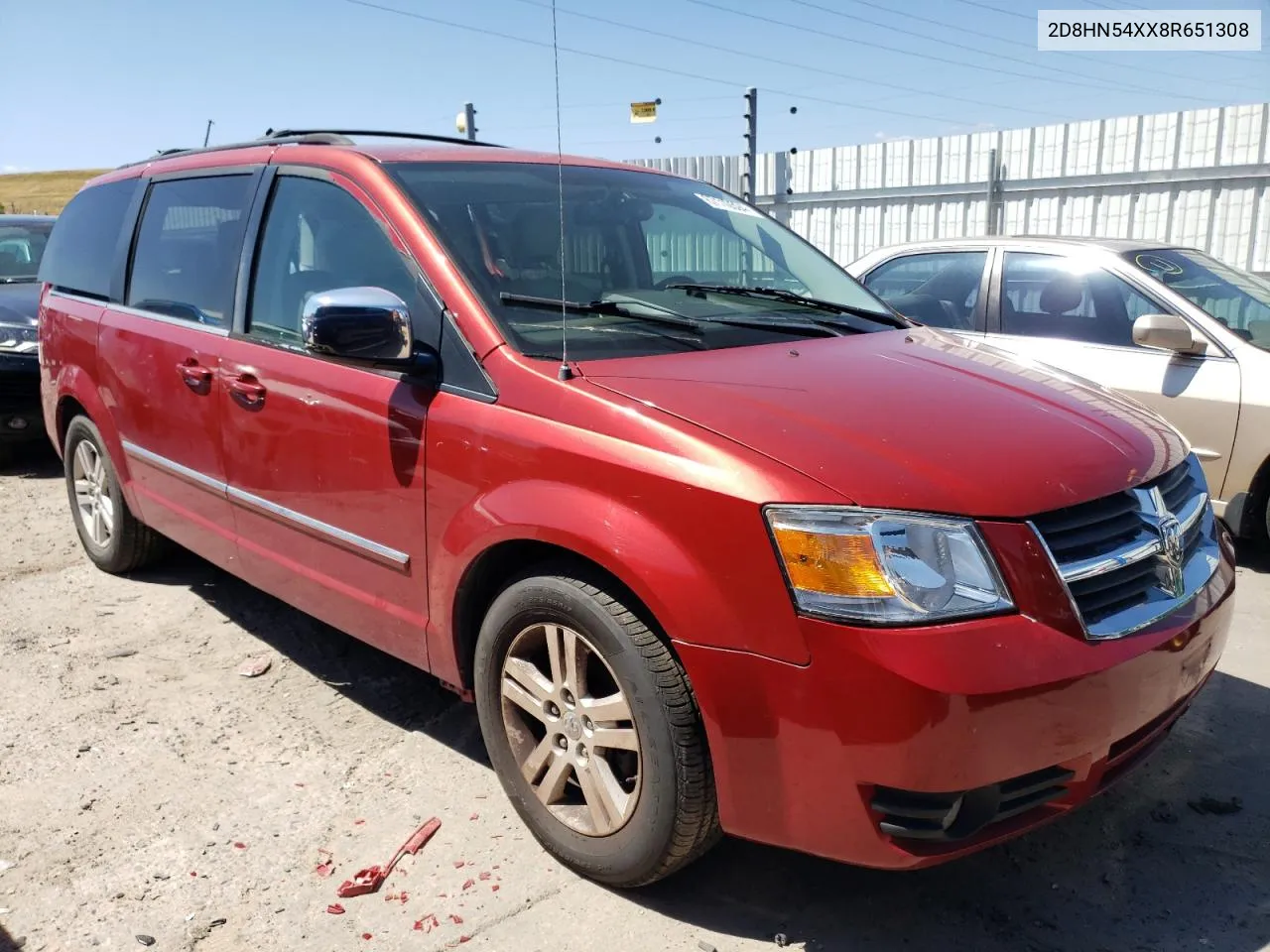 2008 Dodge Grand Caravan Sxt VIN: 2D8HN54XX8R651308 Lot: 67110594