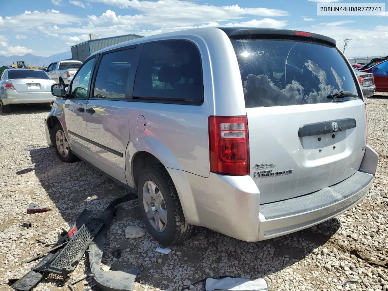 2008 Dodge Grand Caravan Se VIN: 2D8HN44H08R772741 Lot: 67378194