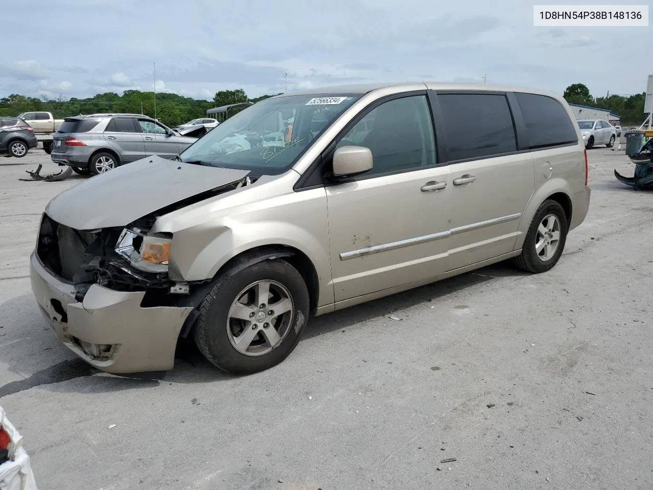 2008 Dodge Grand Caravan Sxt VIN: 1D8HN54P38B148136 Lot: 67581504