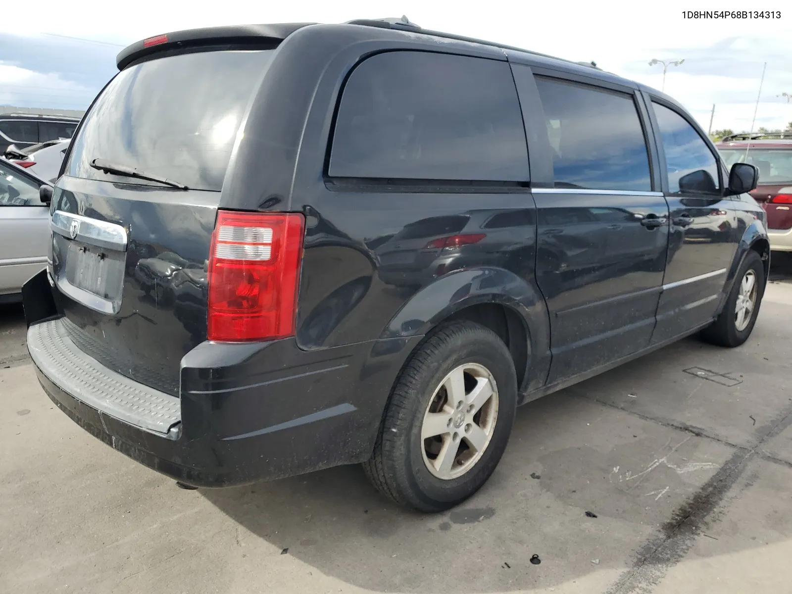 2008 Dodge Grand Caravan Sxt VIN: 1D8HN54P68B134313 Lot: 67687154