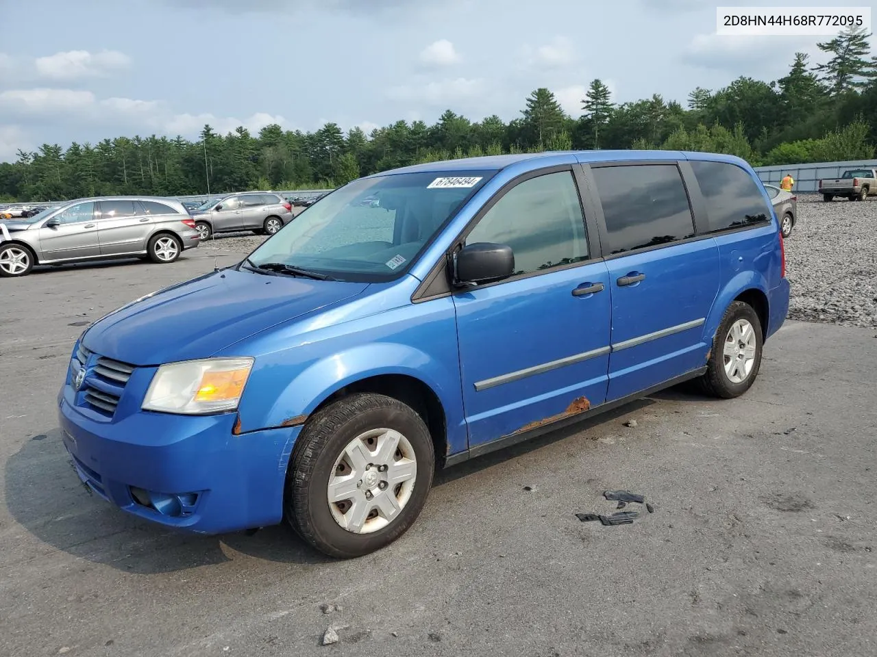 2008 Dodge Grand Caravan Se VIN: 2D8HN44H68R772095 Lot: 67846494