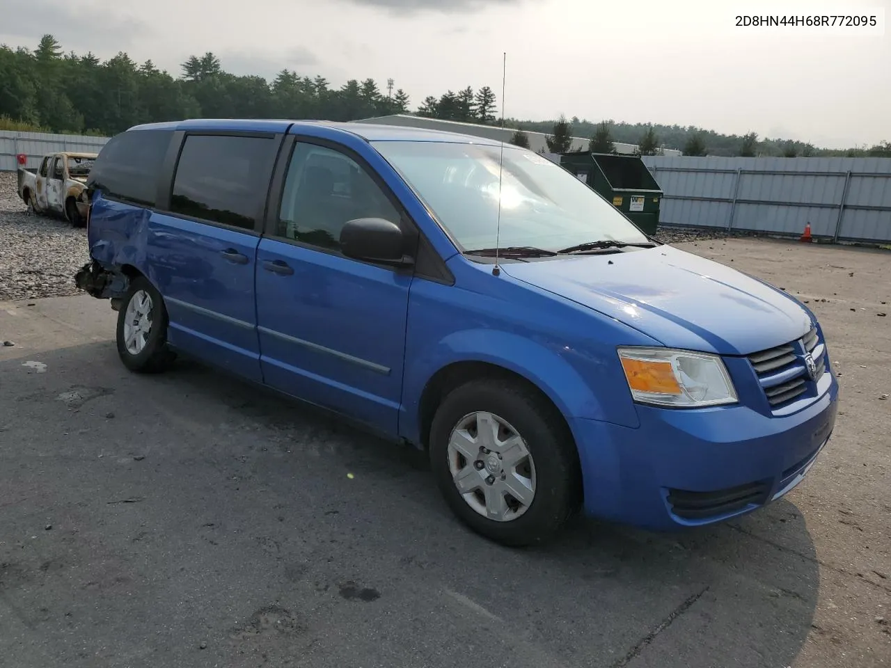 2008 Dodge Grand Caravan Se VIN: 2D8HN44H68R772095 Lot: 67846494