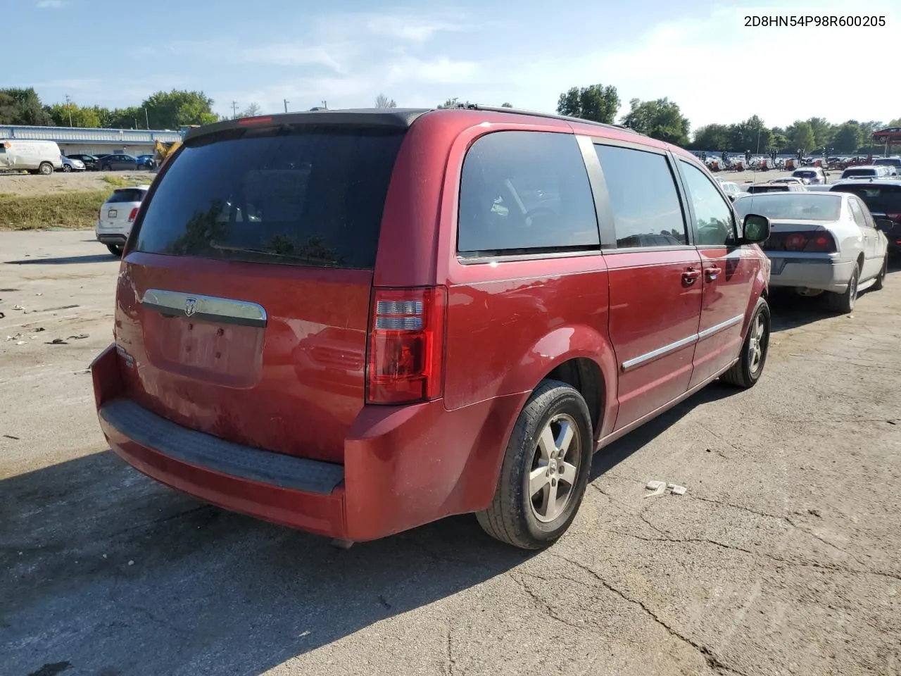 2D8HN54P98R600205 2008 Dodge Grand Caravan Sxt