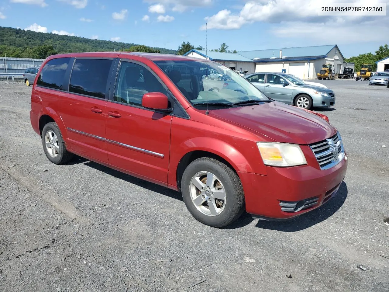 2008 Dodge Grand Caravan Sxt VIN: 2D8HN54P78R742360 Lot: 68509454