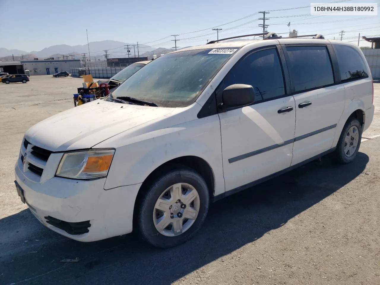 2008 Dodge Grand Caravan Se VIN: 1D8HN44H38B180992 Lot: 69231274