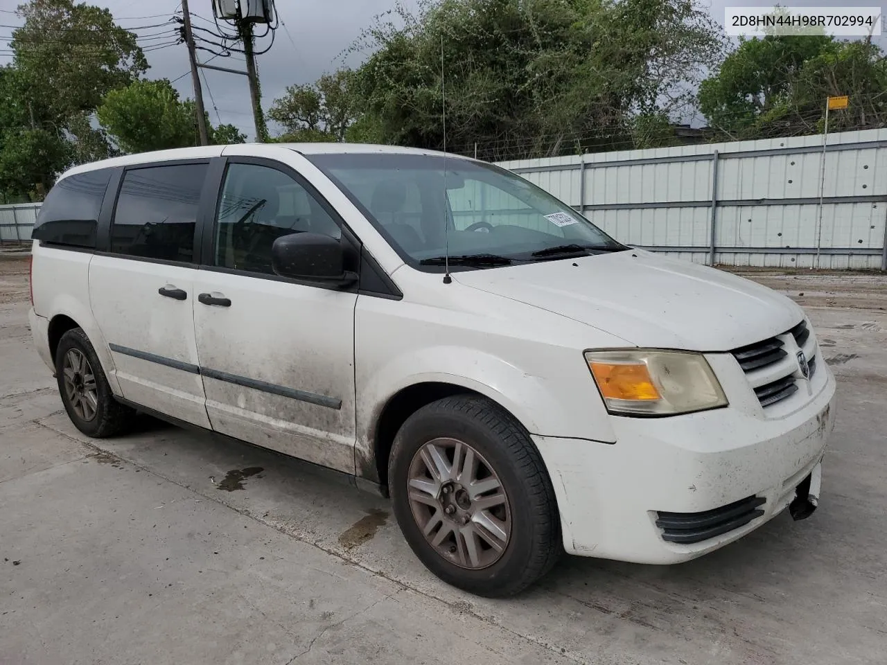 2008 Dodge Grand Caravan Se VIN: 2D8HN44H98R702994 Lot: 70015324