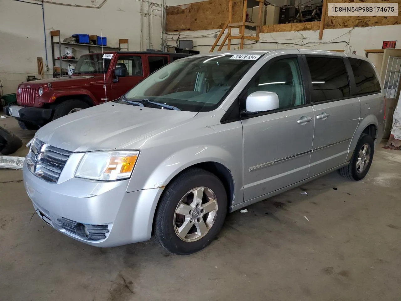 2008 Dodge Grand Caravan Sxt VIN: 1D8HN54P98B174675 Lot: 70416184