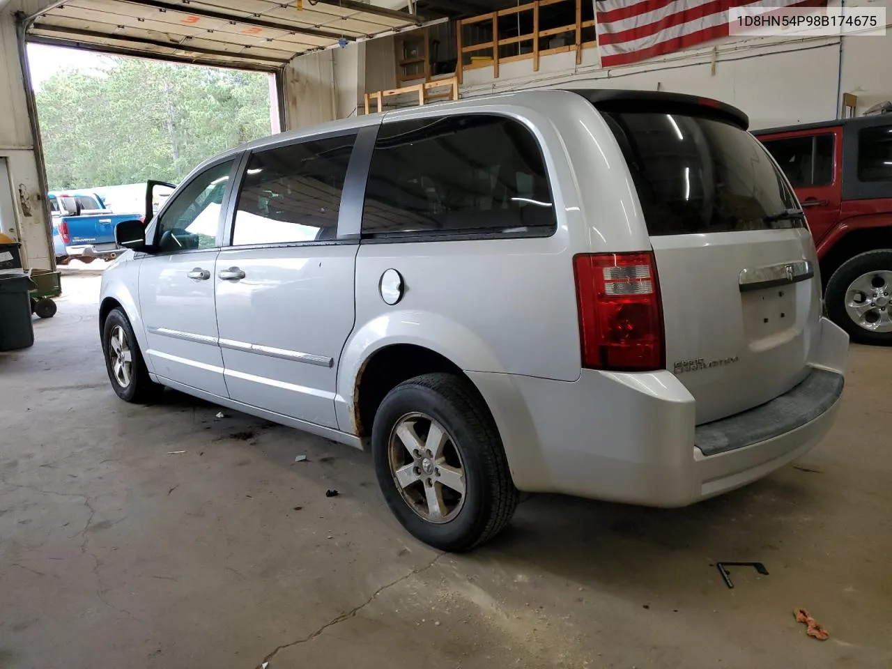 2008 Dodge Grand Caravan Sxt VIN: 1D8HN54P98B174675 Lot: 70416184