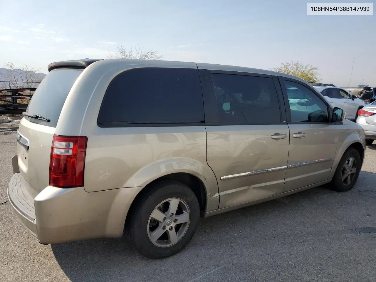 2008 Dodge Grand Caravan Sxt VIN: 1D8HN54P38B147939 Lot: 71097134