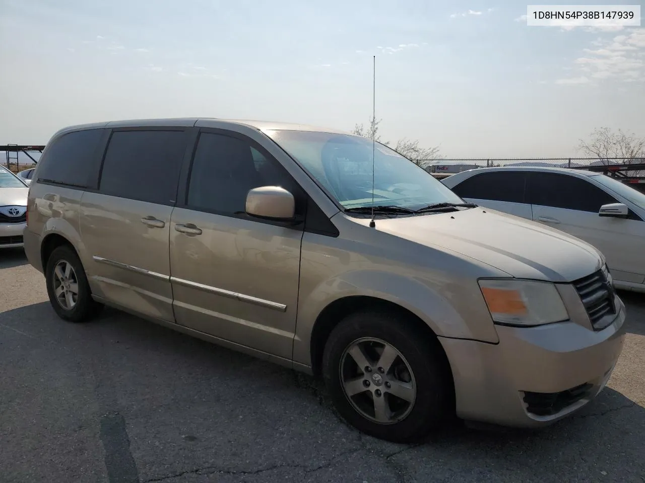 2008 Dodge Grand Caravan Sxt VIN: 1D8HN54P38B147939 Lot: 71097134