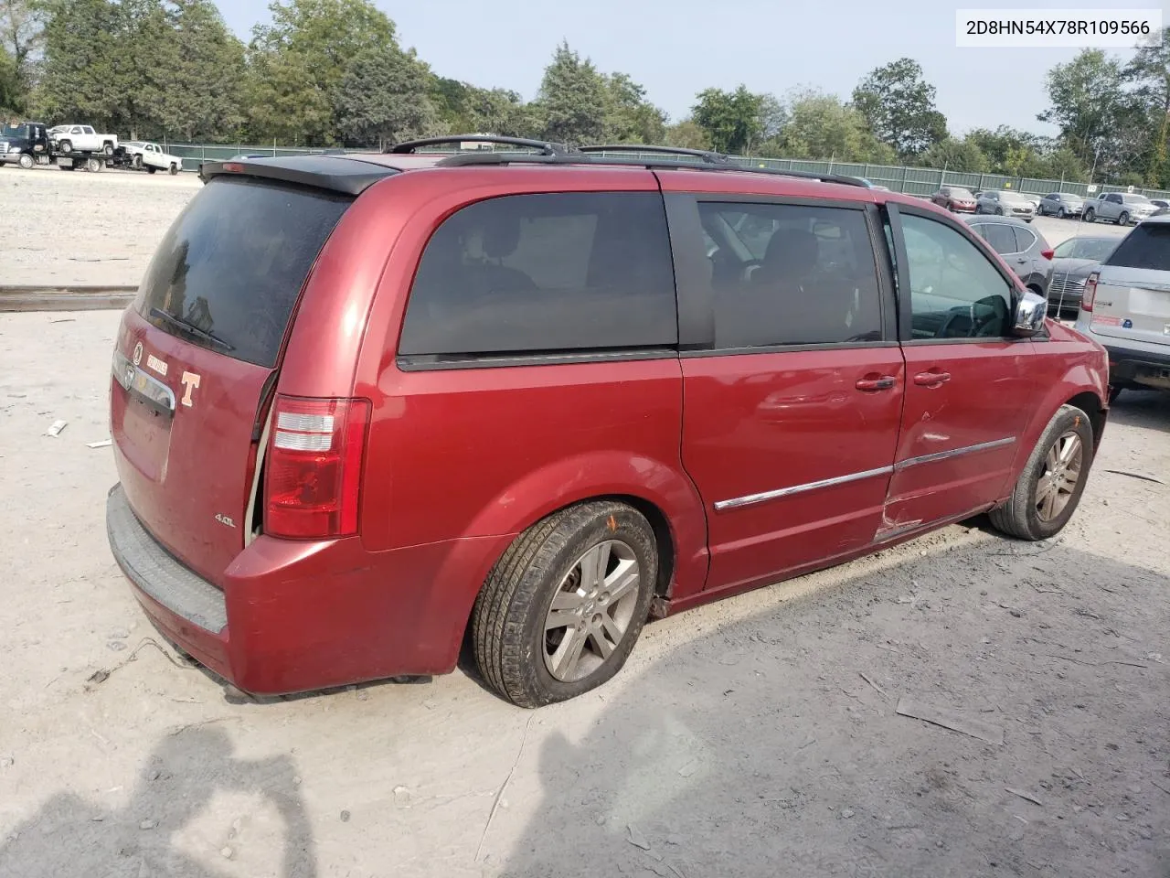 2008 Dodge Grand Caravan Sxt VIN: 2D8HN54X78R109566 Lot: 71172924