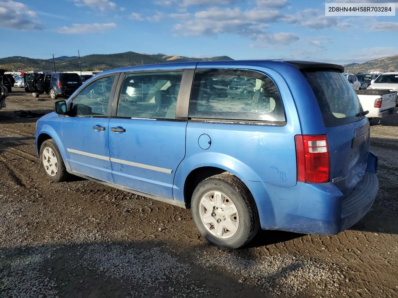 2008 Dodge Grand Caravan Se VIN: 2D8HN44H58R703284 Lot: 72264804