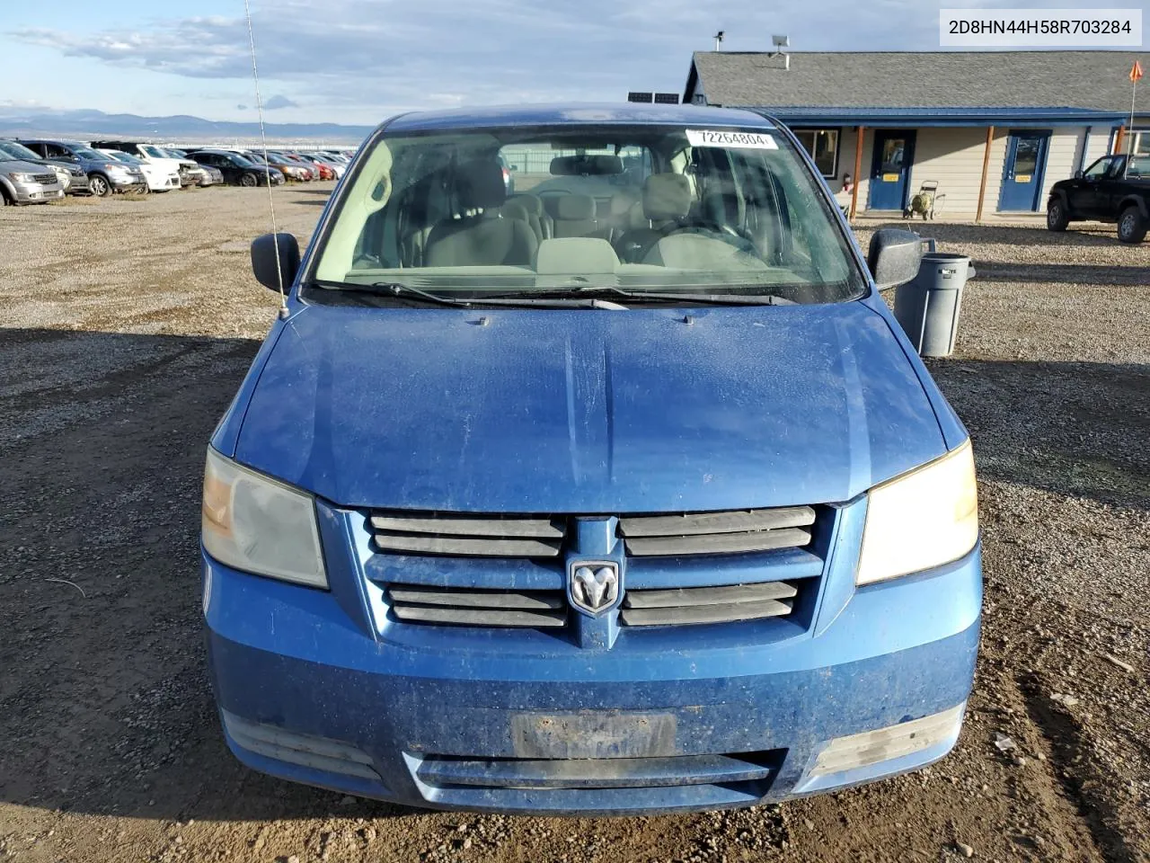 2008 Dodge Grand Caravan Se VIN: 2D8HN44H58R703284 Lot: 72264804