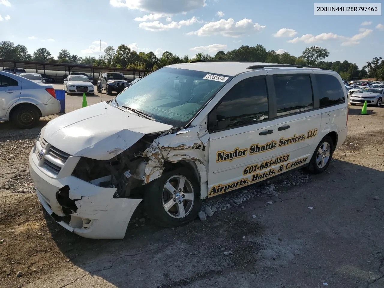 2008 Dodge Grand Caravan Se VIN: 2D8HN44H28R797463 Lot: 72332674