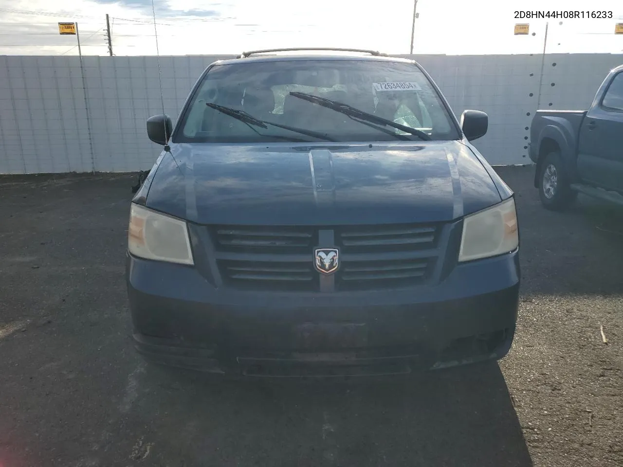 2008 Dodge Grand Caravan Se VIN: 2D8HN44H08R116233 Lot: 72634854