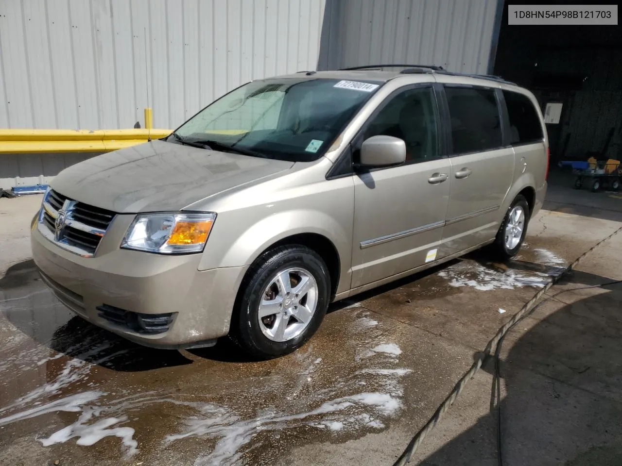 2008 Dodge Grand Caravan Sxt VIN: 1D8HN54P98B121703 Lot: 72790014