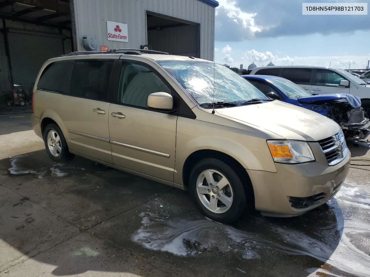 2008 Dodge Grand Caravan Sxt VIN: 1D8HN54P98B121703 Lot: 72790014