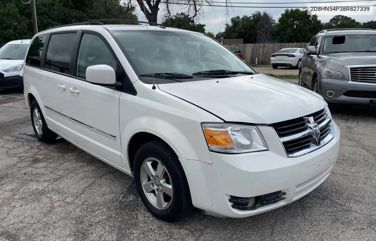 2008 Dodge Grand Caravan Sxt VIN: 2D8HN54P38R827339 Lot: 73037734