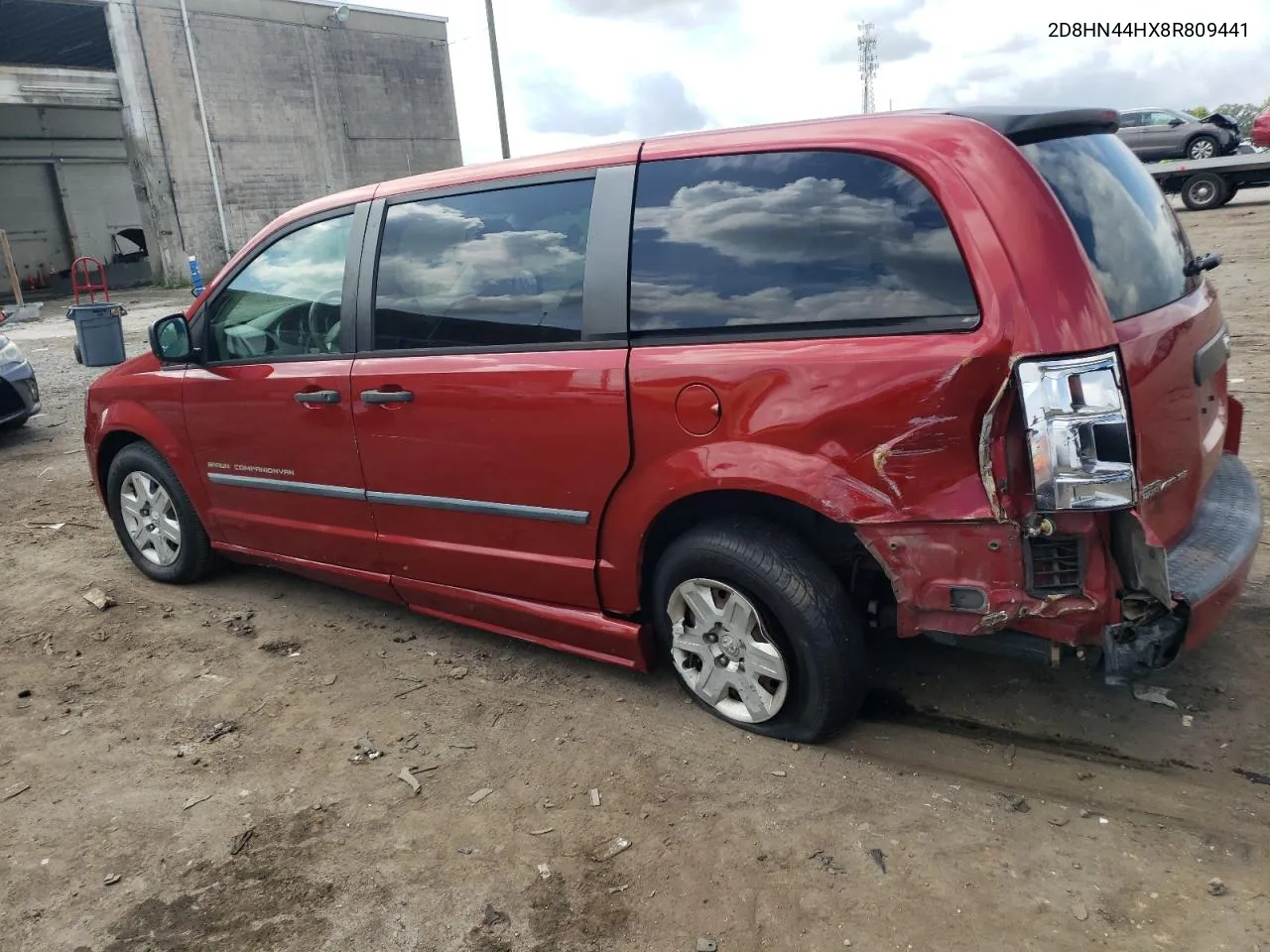 2008 Dodge Grand Caravan Se VIN: 2D8HN44HX8R809441 Lot: 74055694