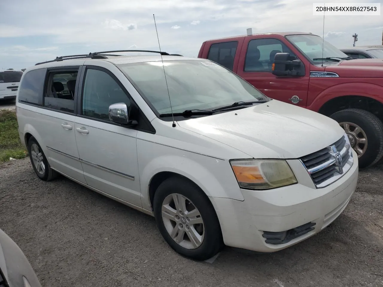 2008 Dodge Grand Caravan Sxt VIN: 2D8HN54XX8R627543 Lot: 74206644