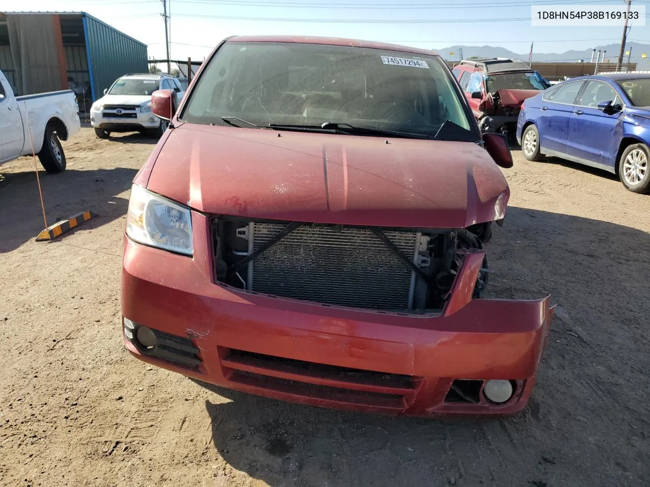 2008 Dodge Grand Caravan Sxt VIN: 1D8HN54P38B169133 Lot: 74517294